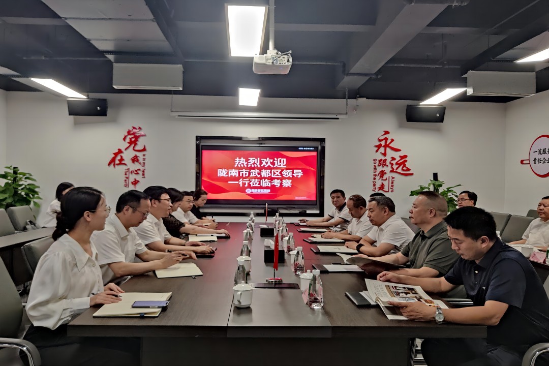 交流相助 同营生长 ——陇南市武都区向导一行莅临亿万先生mr餐饮治理集团调研考察